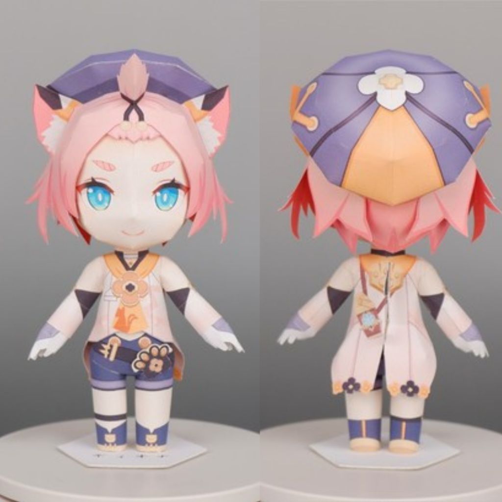 Jual Papercraft Diona Genshin Impact | Cetak Kertas Briefcard A4 | DIY ...