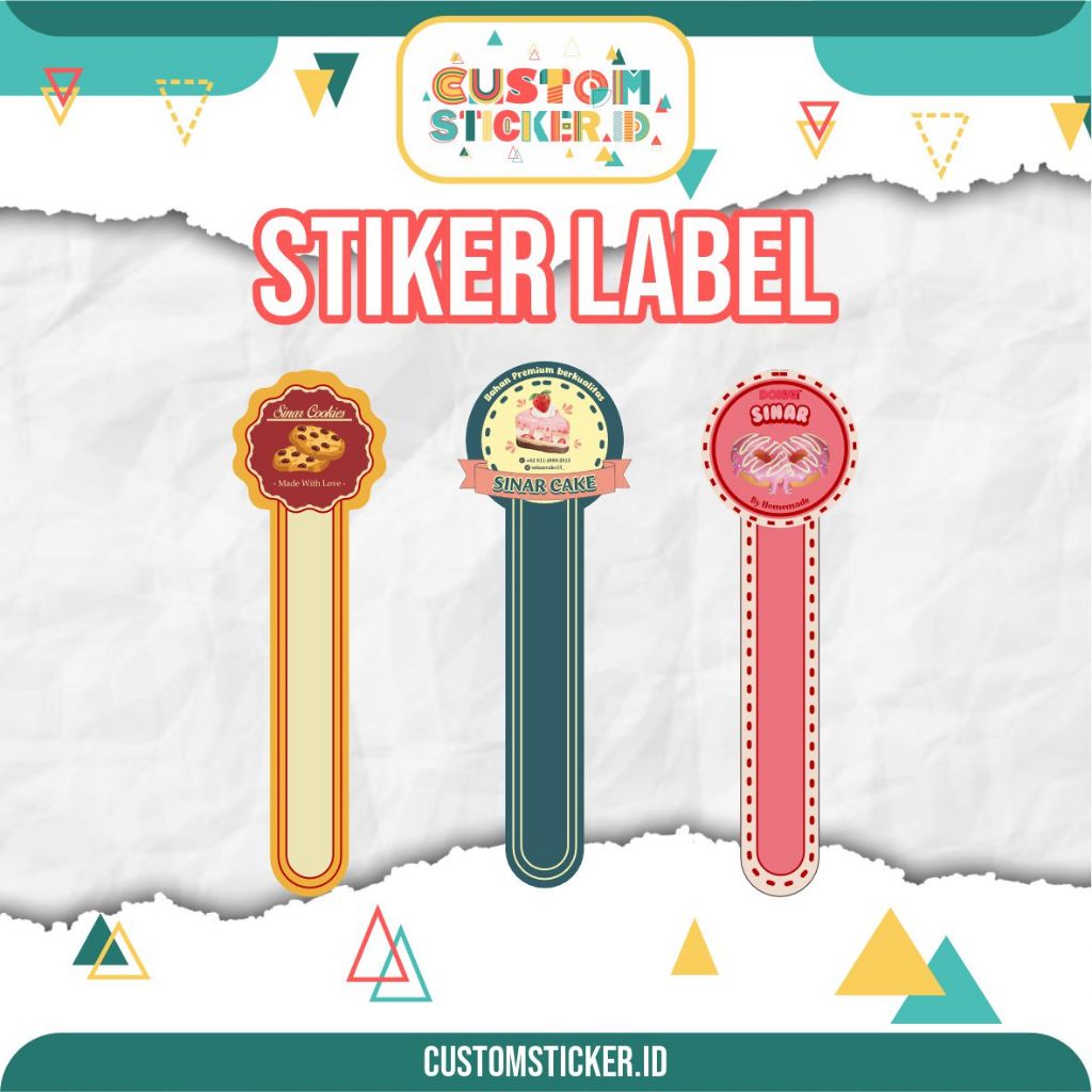 Jual Stiker Label D Custom Free Template | Shopee Indonesia