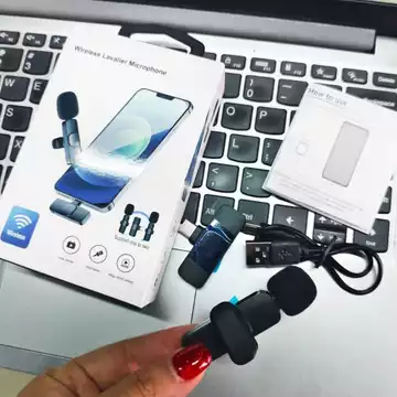Clip On Wireless Mikrofon K8 Type C Dengan 1 Mic Untuk Youtuber Live Streaming Konten Kreator