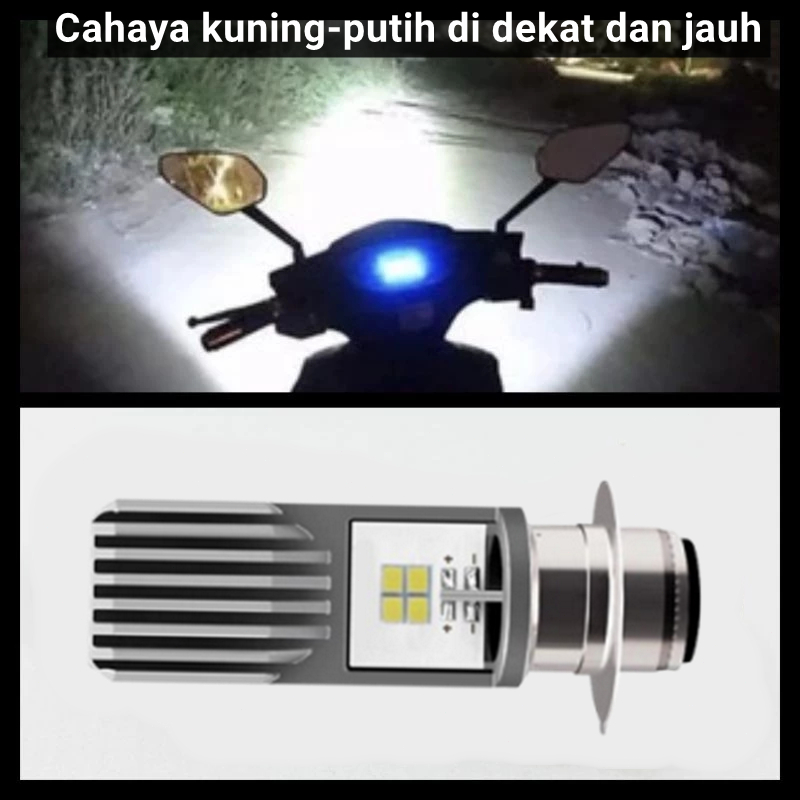 Lampu Utama Led h6 Laser Lampu Depan Motor H6 P15D Bola Lampu Ac Dc H6 12v-80v