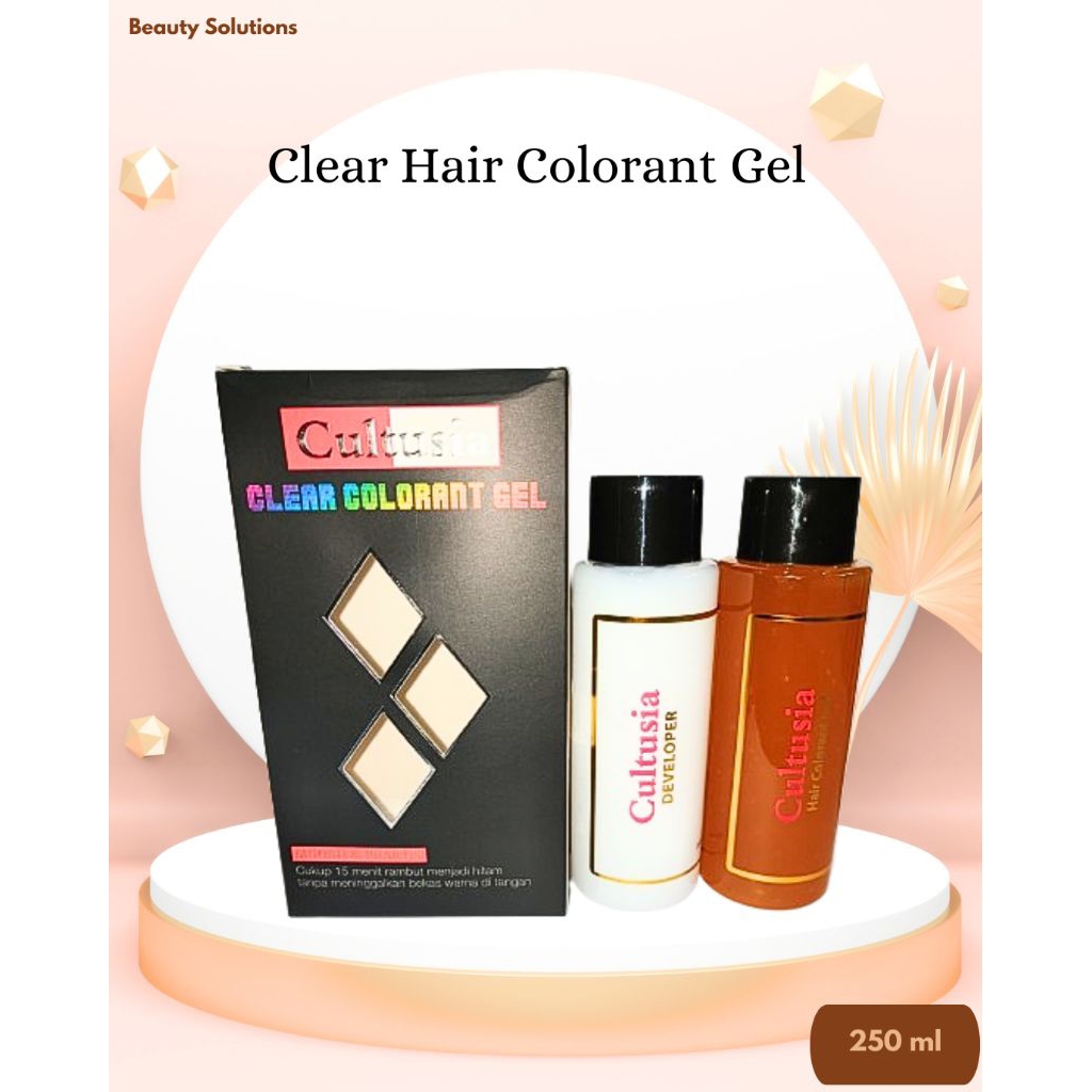 Jual Cultusia Clear Hair Colorant Gel Toning Pewarna Rambut 250ml ...