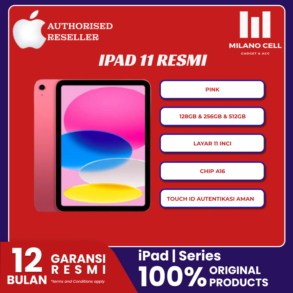 Jual (RESMI) Apple ipad 11 128GB - 256GB Wifi Garansi Resmi | Shopee