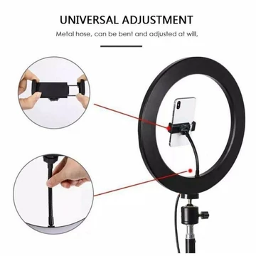 Paket Ringlight 26cm Tripod 2 1 Meter 2 Meter Ring Light Selfie Lampu Selfie Live Make Up Vlog