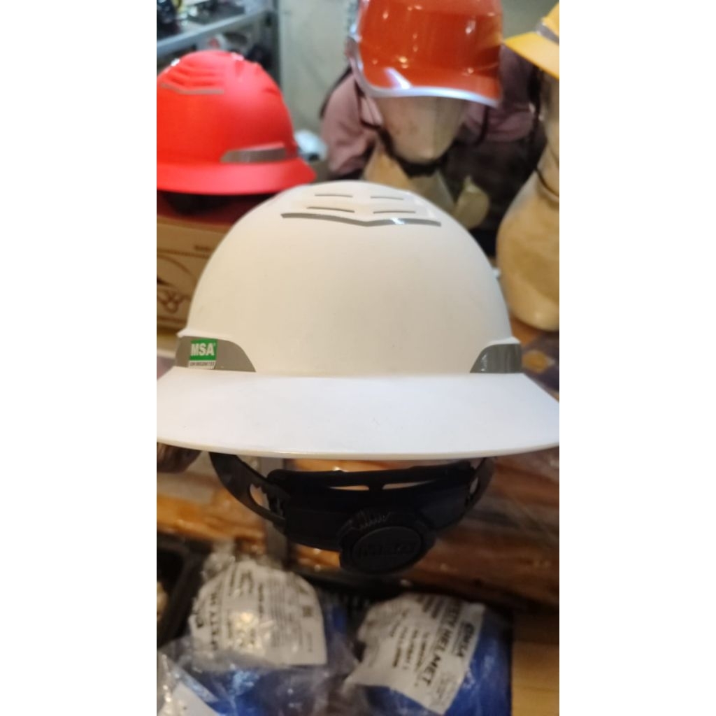 Jual Helm Proyek MSA SNI V-Guard C1 New Fullbrim + Fastrack / Safety ...