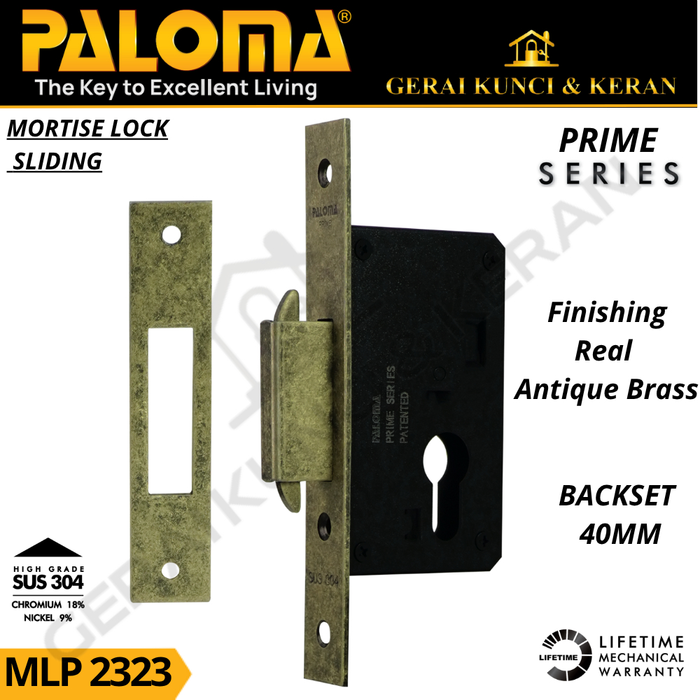 Jual PALOMA BODY KUNCI MORTISE LOCK SLIDING MLP 2323 PRIME SERIES ...
