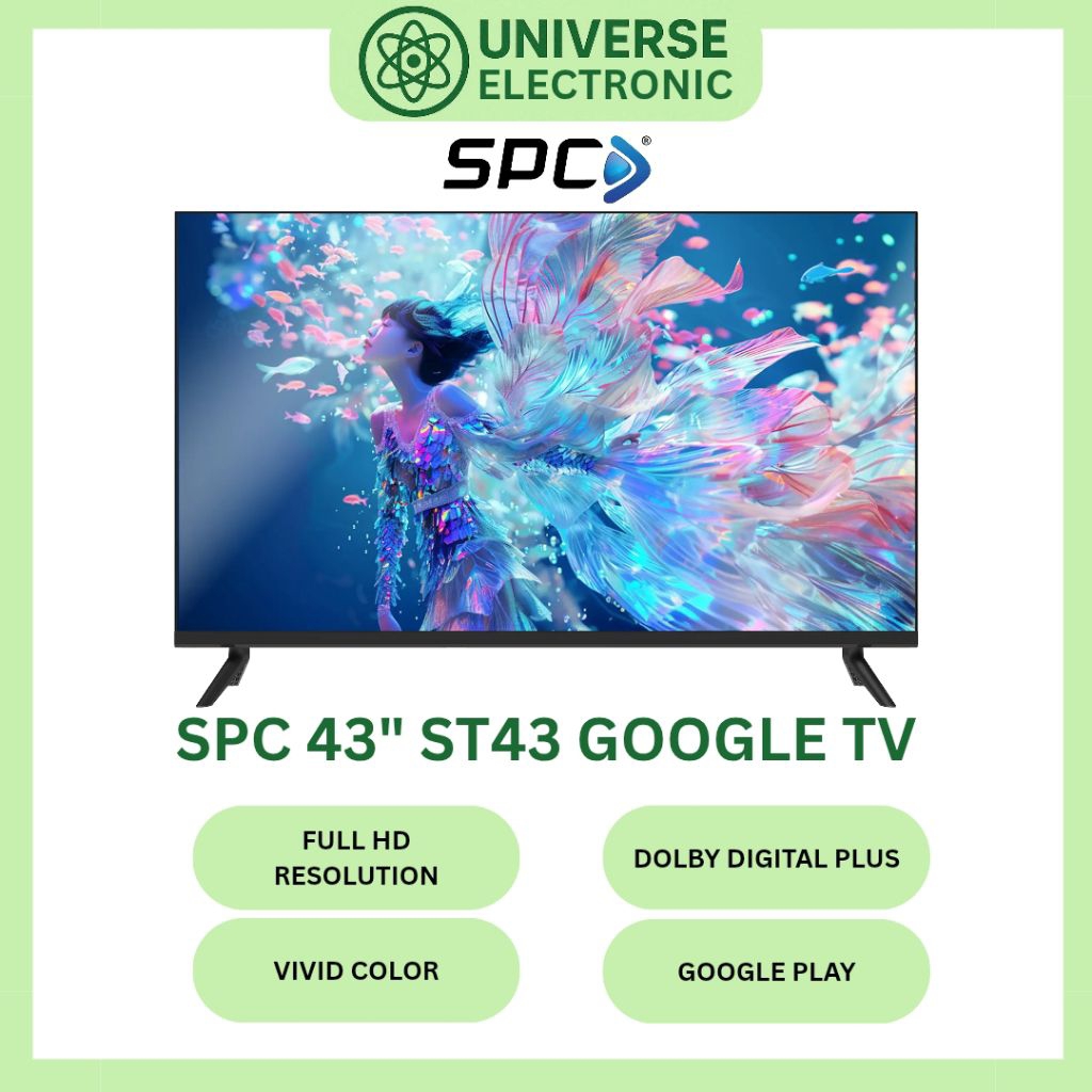 Jual SPC ST43 GOOGLE TV DOLBY AUDIO Whale OS 43 Inch | Shopee Indonesia