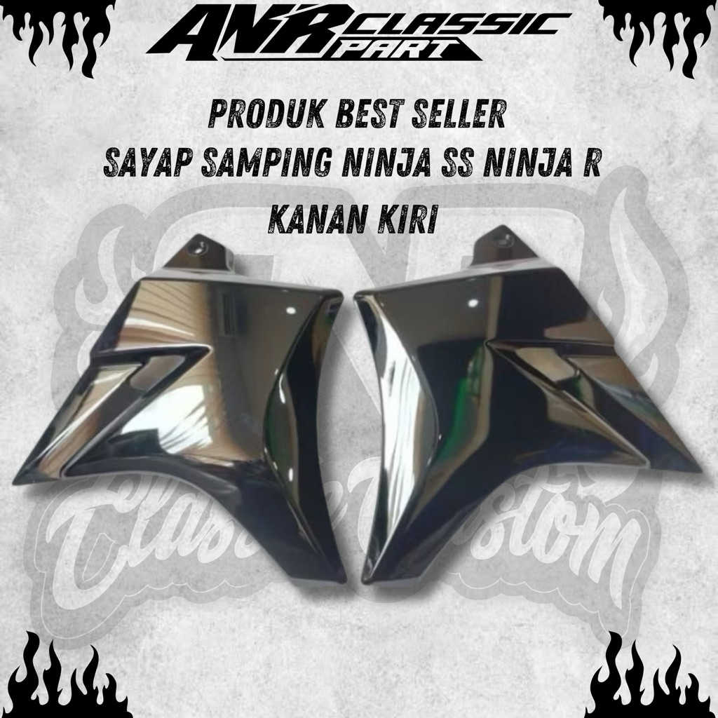 Jual SAYAPAN DEPAN TAMENG NINJA SS NINJA R COVER RADIATOR SAYAP NINJA R ...