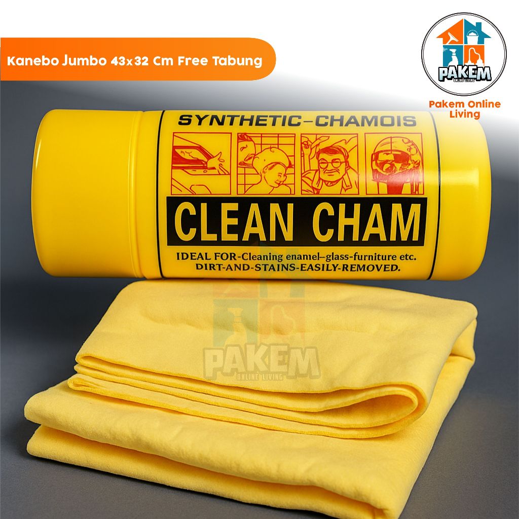 Jual Kanebo Lap Serbaguna Clean Cham Chaois Jumbo Plus Tabung 43cm x ...