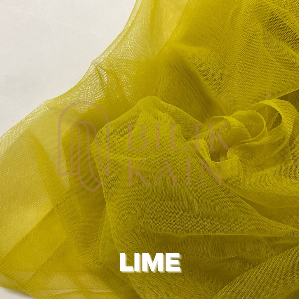 Jual ½ meter Kain Soft Tulle - Tile Polos - Soft Tulle Polos - Bahan ...