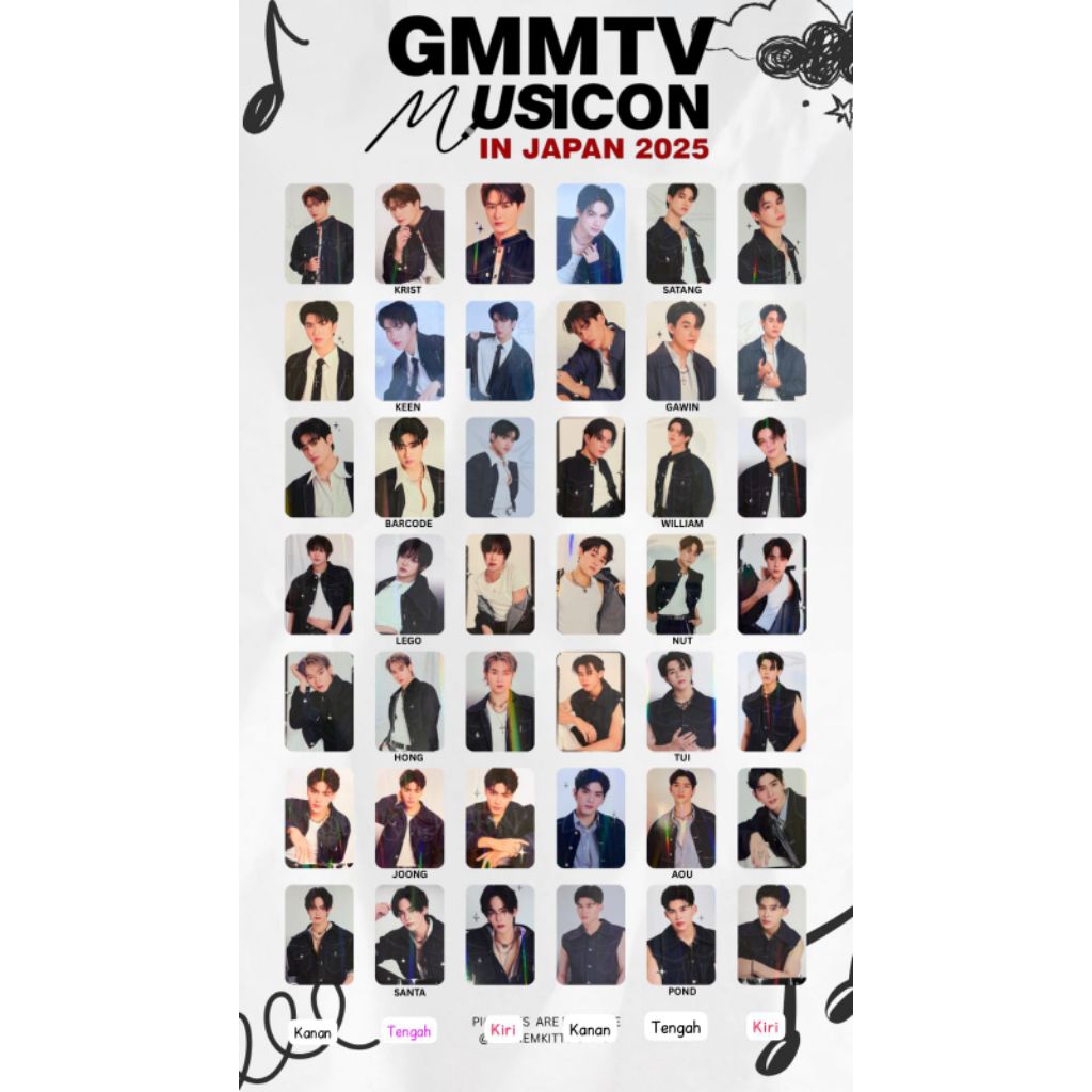 Jual ( OFFICIAL) READY PHOTOCARD GMMTV MUSICON JEPANG 2025