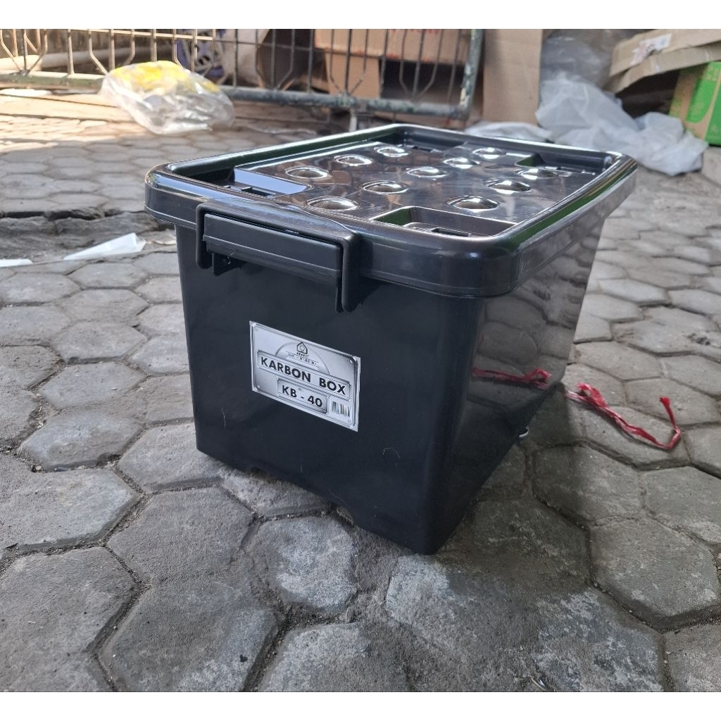 Jual Container Box Karbon Puma KB 40 35L Hitam Box Serbaguna Box Mainan ...