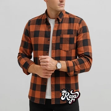 Kemeja Flanel Pria Lengan Panjang Distro Fanel Motip Kotak