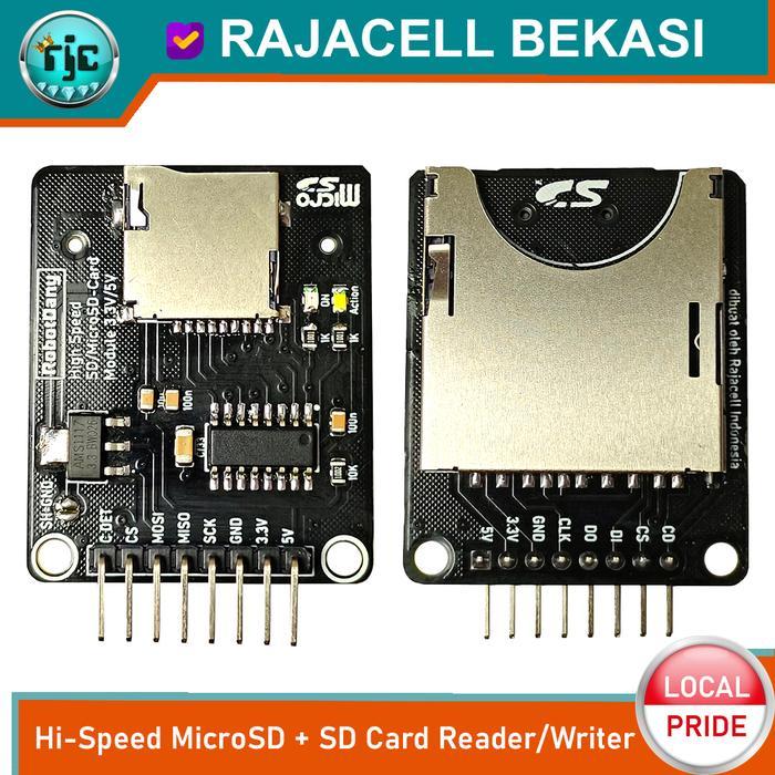 Jual High Speed SD Card & MicroSD 2in1 Module Card Reader Writer Data ...