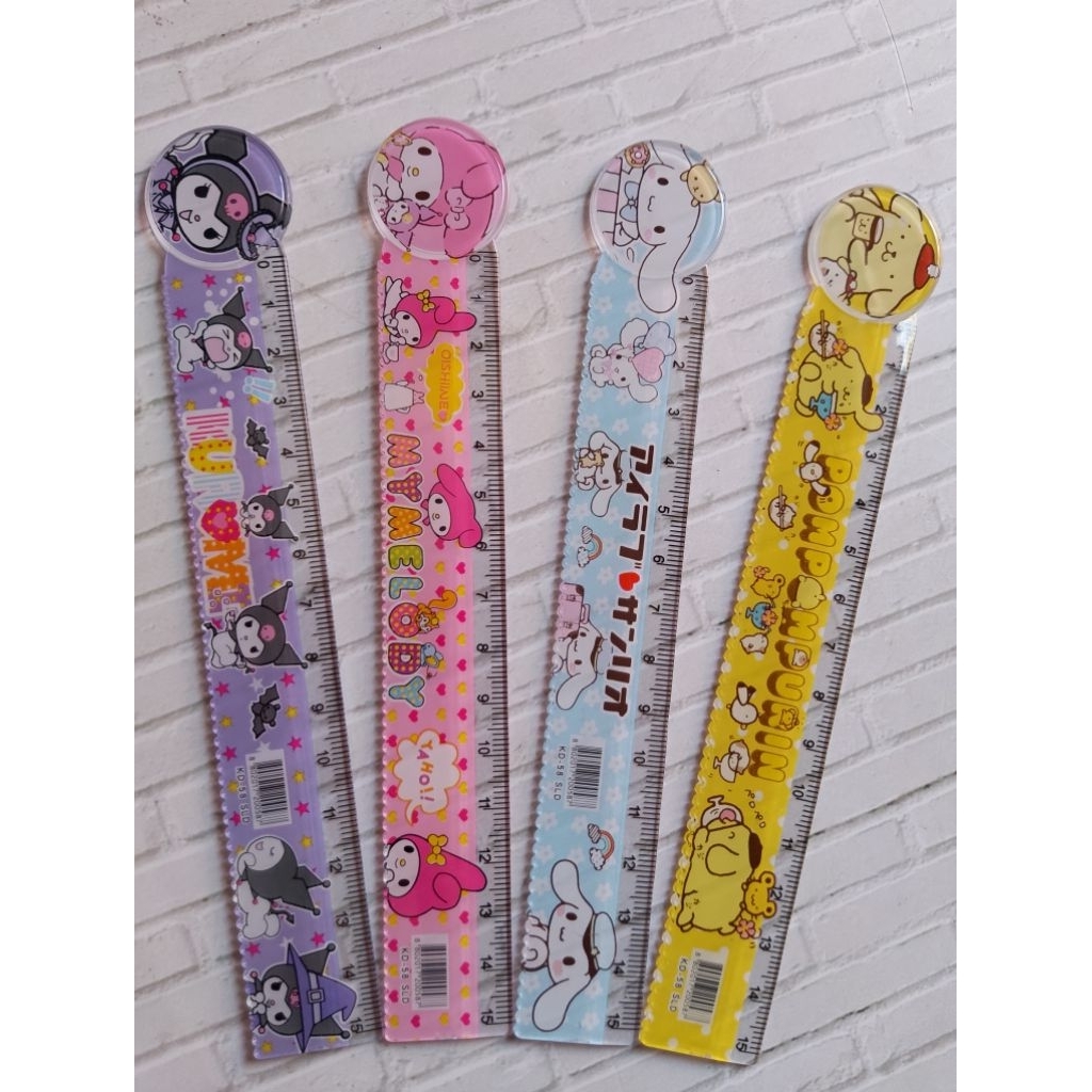 Jual (15CM) PENGGARIS SANRIO KD-58 / RULER KUROMI MELODY CINNAMOROLL ...