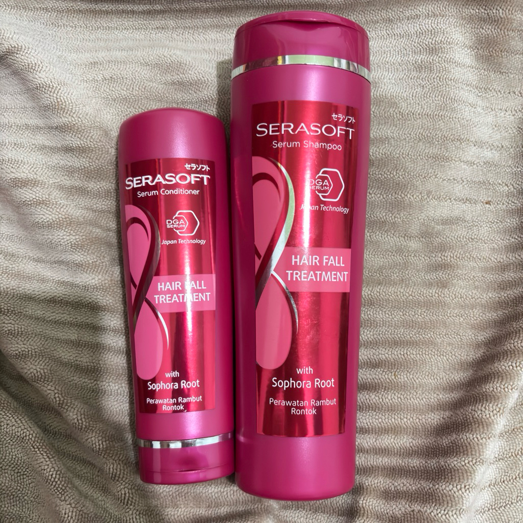 Jual Serasoft Shampoo Conditioner Hairfall Treatment | Shopee Indonesia