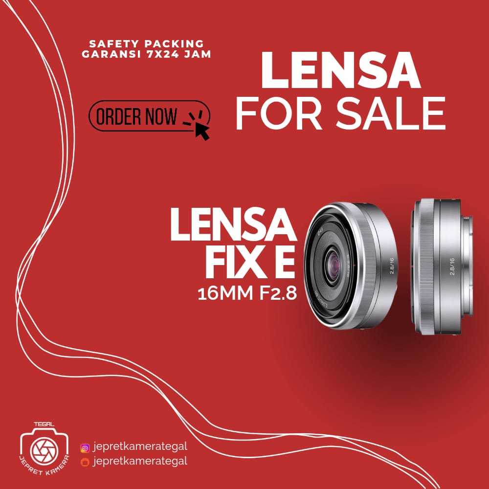 Jual LENSA FIX E 16MM F2.8 MULUS NORMAL FULSET | Shopee Indonesia