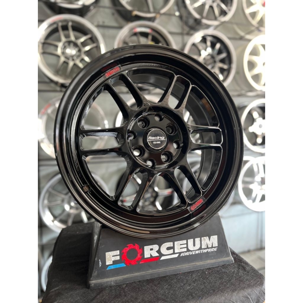Jual velg enkei rpf r16 black glossy lebar 7 et40 kondisi baru | Shopee ...