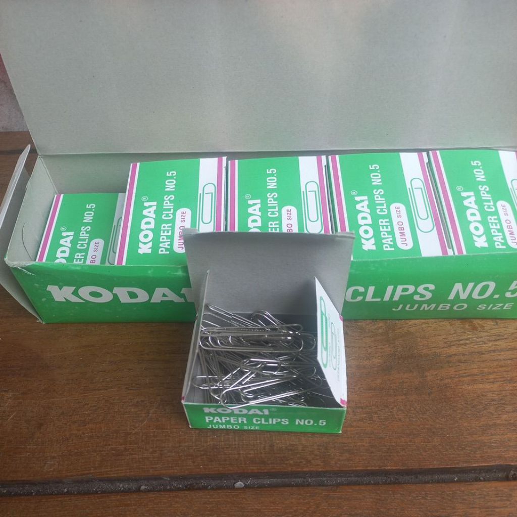 Jual Paper Clip Jumbo No 5 Kodai 1 Box isi 10 kotak | Shopee Indonesia