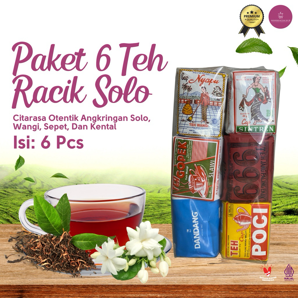 Jual Paket 6 Teh Racik Khas Solo Asli Termurah Di Shopee Wangi Sepet ...