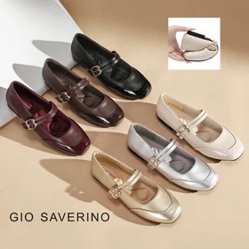 Gio Saverino Sepatu Wanita Korea Mary Jane Flat Shoes Cantik Kiki
