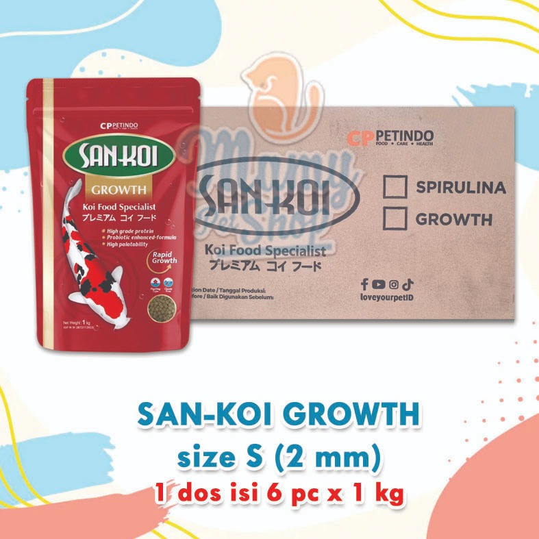 Jual SANKOI 1 DOS ISI 6 PC PAKAN IKAN KOI DAN HIAS | Shopee Indonesia