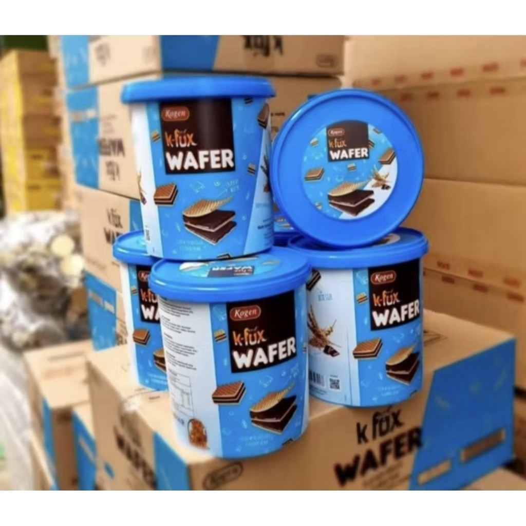 Jual Kogen K Fox Wafer Coklat 1 dus isi 6 Toples | Shopee Indonesia