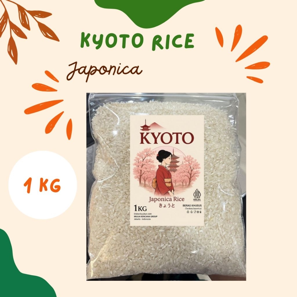 Jual KYOTO RICE JAPONICA 1 KG / BERAS JEPANG KUALITAS PREMIUM / HALAL ...