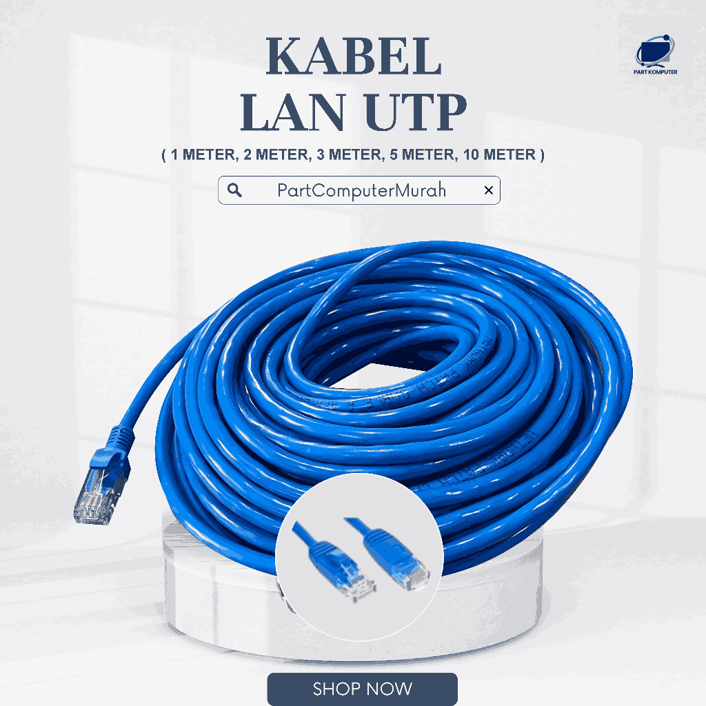 Jual Kabel LAN CAT6 RJ45 Kualitas Premium Panjang 1-20 Meter | Shopee ...