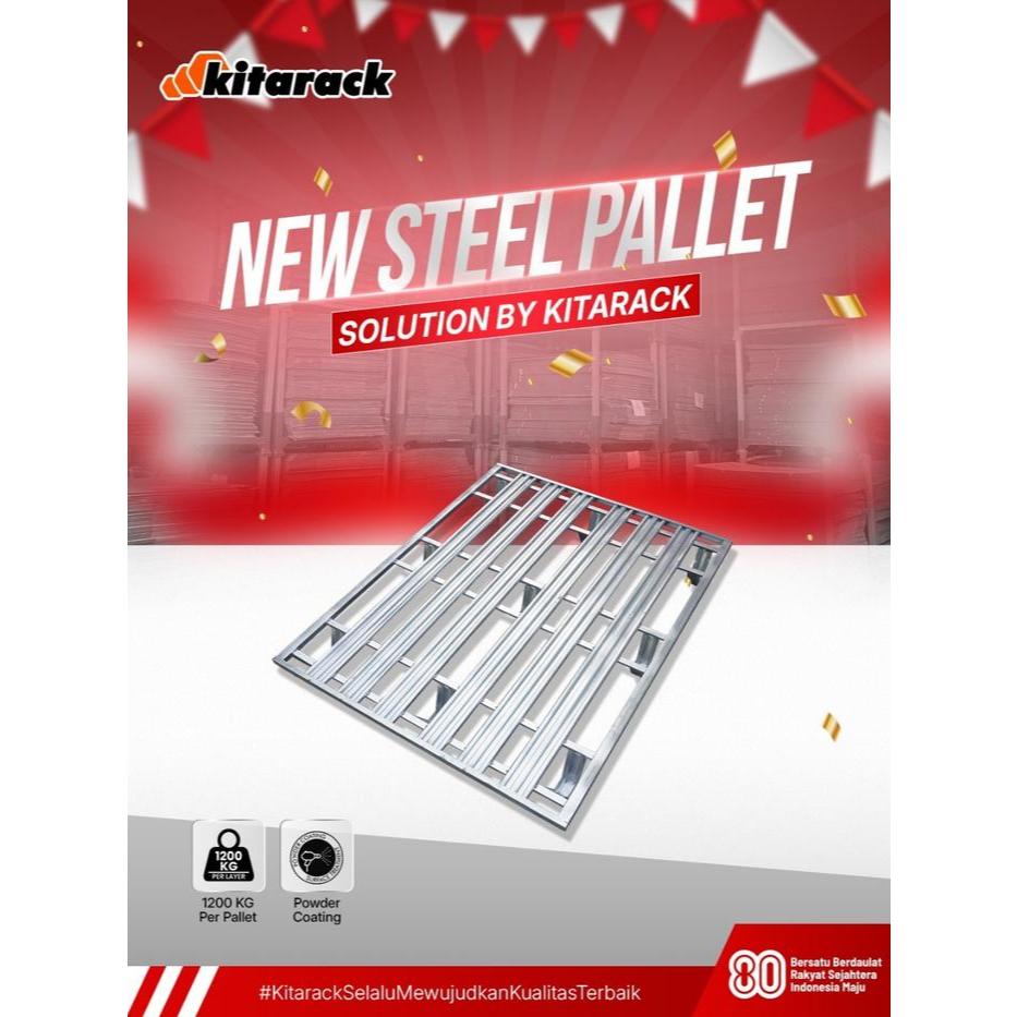 Jual Kitarack Stacking Rack Palet Rack / Tatakan PN1012 Palet Rak Besi ...