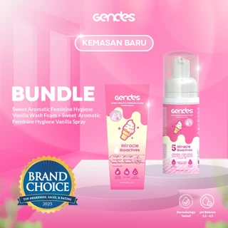 Gendes Feminine Hygiene Merawat Area Kewanitaan || Paket 1 Spray + 1 Foam Bebas Varian