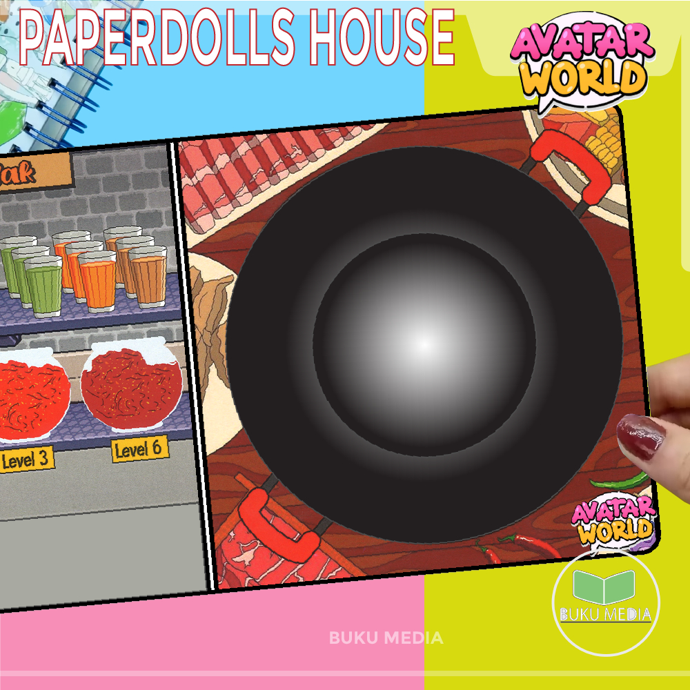 Jual paper dolls house TOCA BOCA AVATAR RESTO SEBLAK mainan edukatif ...