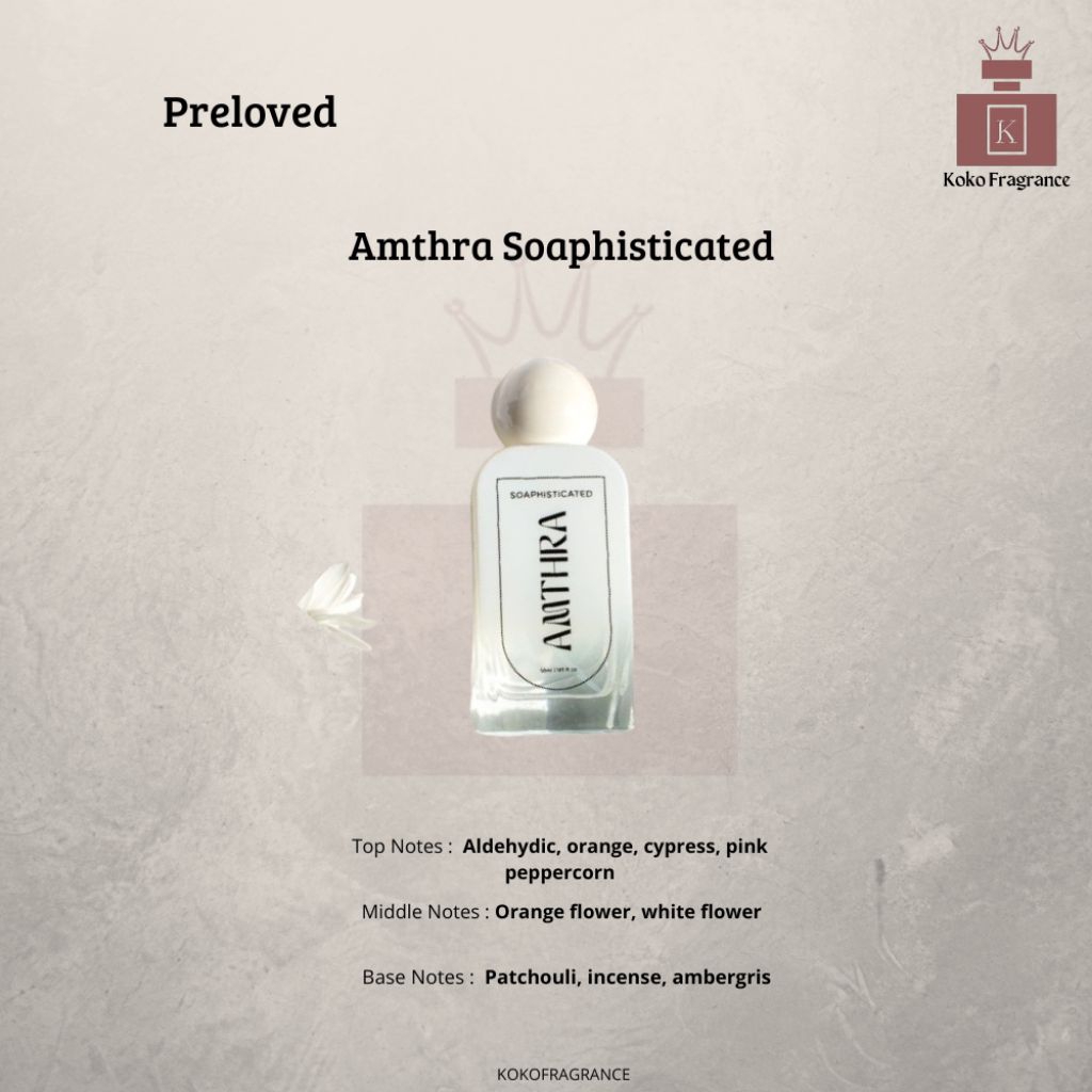 Jual Amthra Saophisticated 50ML • Juice 99% • Full Box | Shopee Indonesia