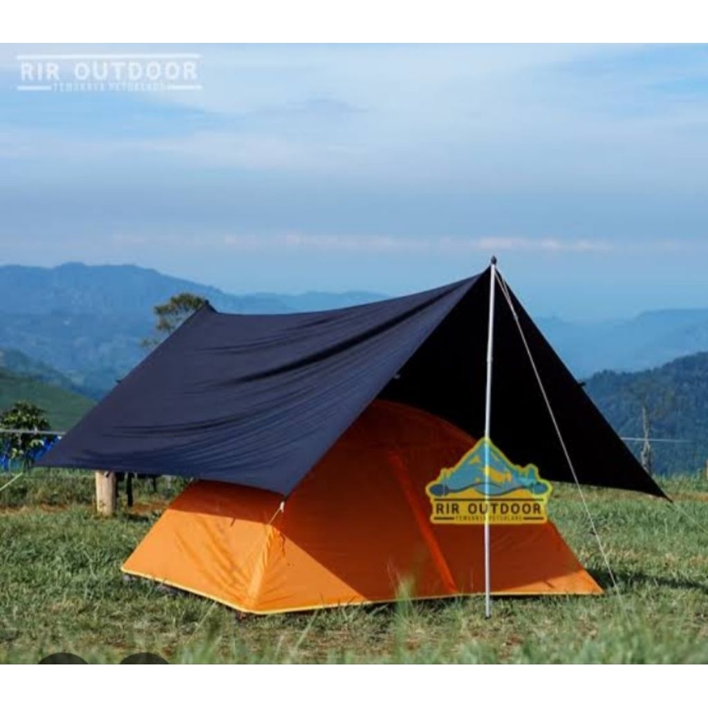 flysheet tenda ukuran 200x150 untuk kegiatan outdoor