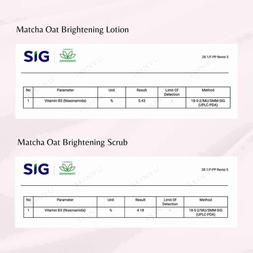 Jual SKINVU WHITENING Glowing Set Bodycare - Matcha Oat Brightening ...