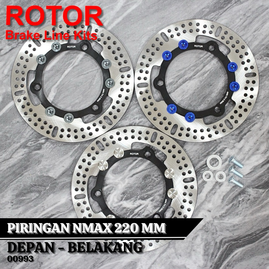 Jual Disc ROTOR 0993 Depan dan Belakang NMax 155 Standar 230mm Bulat ...