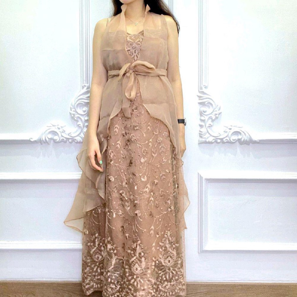 dress brokat elegant party Bardot Sequin Dress main image 1