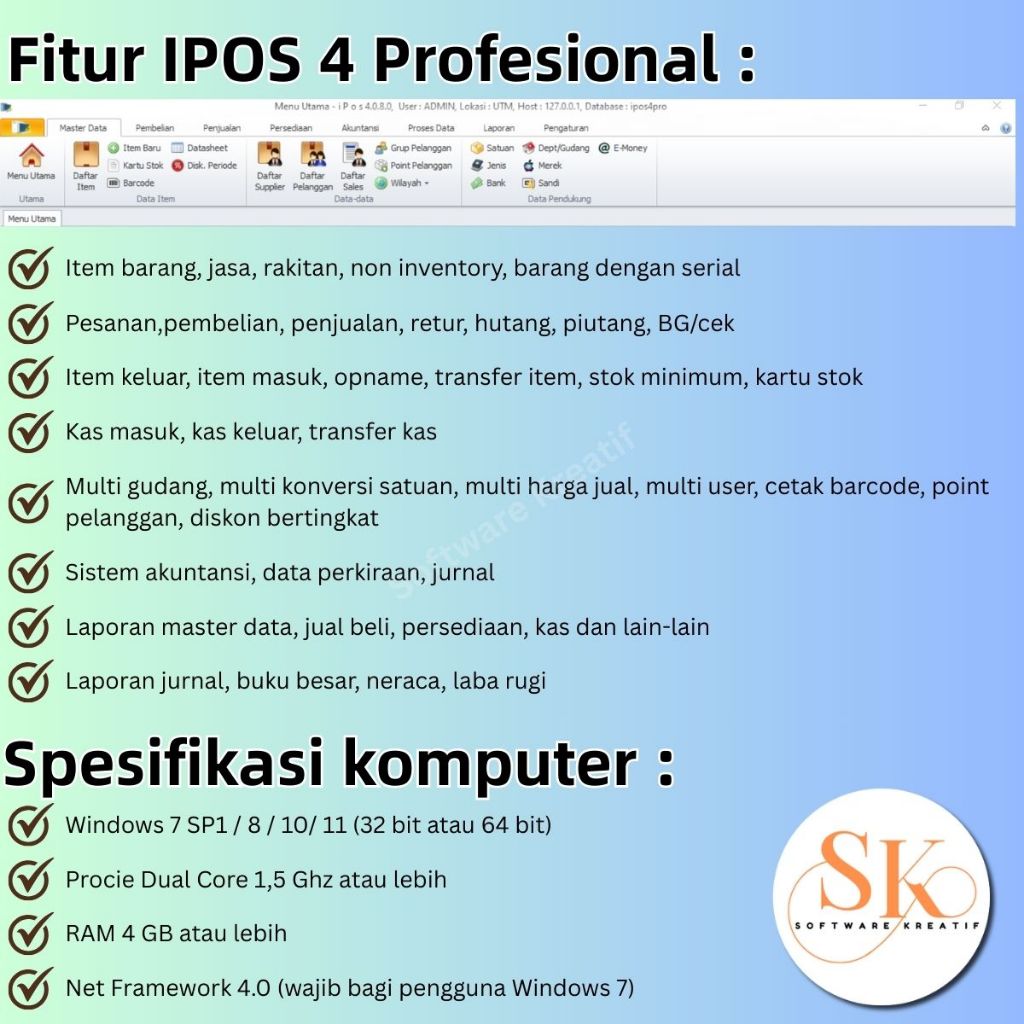 Jual Program Kasir Toko IPOS 4 Profesional Final Edition Original Untuk ...