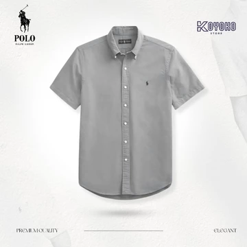 Kemeja Pria Lengan Pendek P.O.L.O.'S Slimfit R.A.L.P.H L.A.U.R.E.N Full 100 Catoon Quality