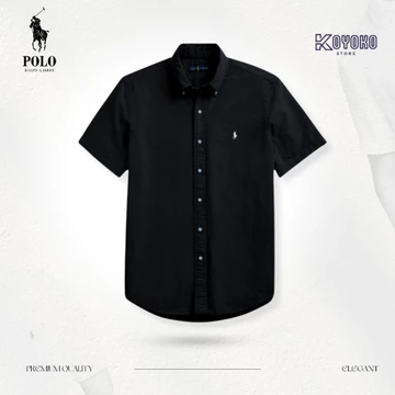 Kemeja Pria Lengan Pendek P.O.L.O.'S Slimfit R.A.L.P.H L.A.U.R.E.N Full 100 Catoon Quality