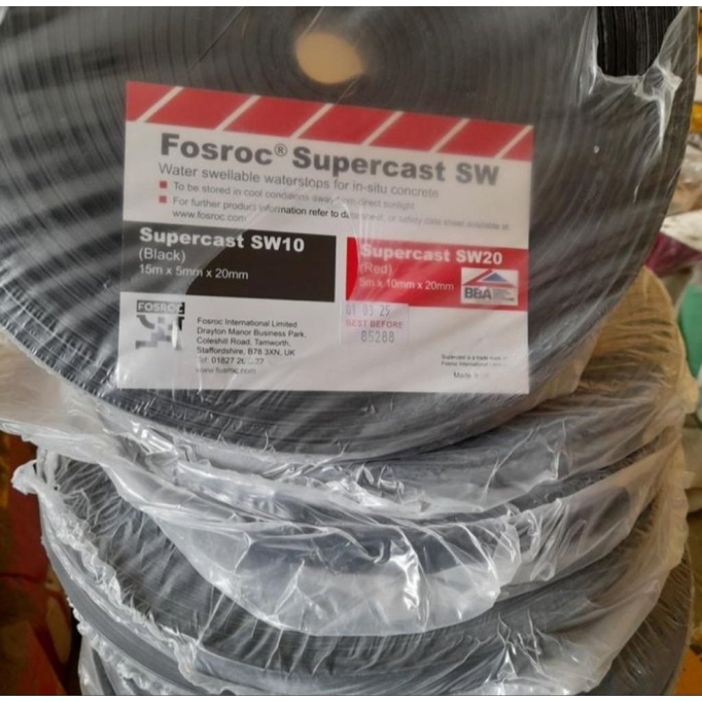 Jual Waterstop Supercast SW10 Fosroc 15.meter/roll | Shopee Indonesia