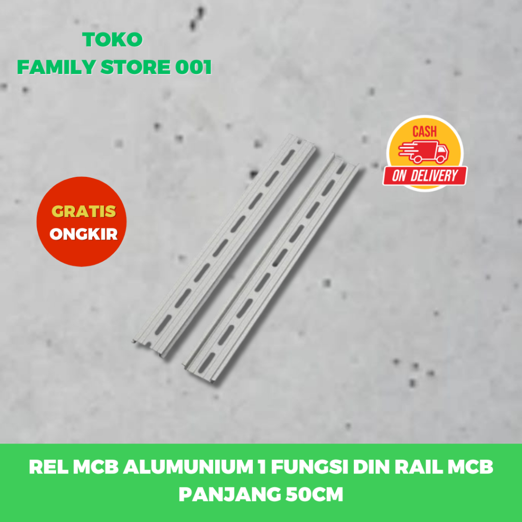 Jual REL MCB ALUMUNIUM 1 FUNGSI DIN PANJANG 20CM 30CM 50CM 1M | Shopee ...