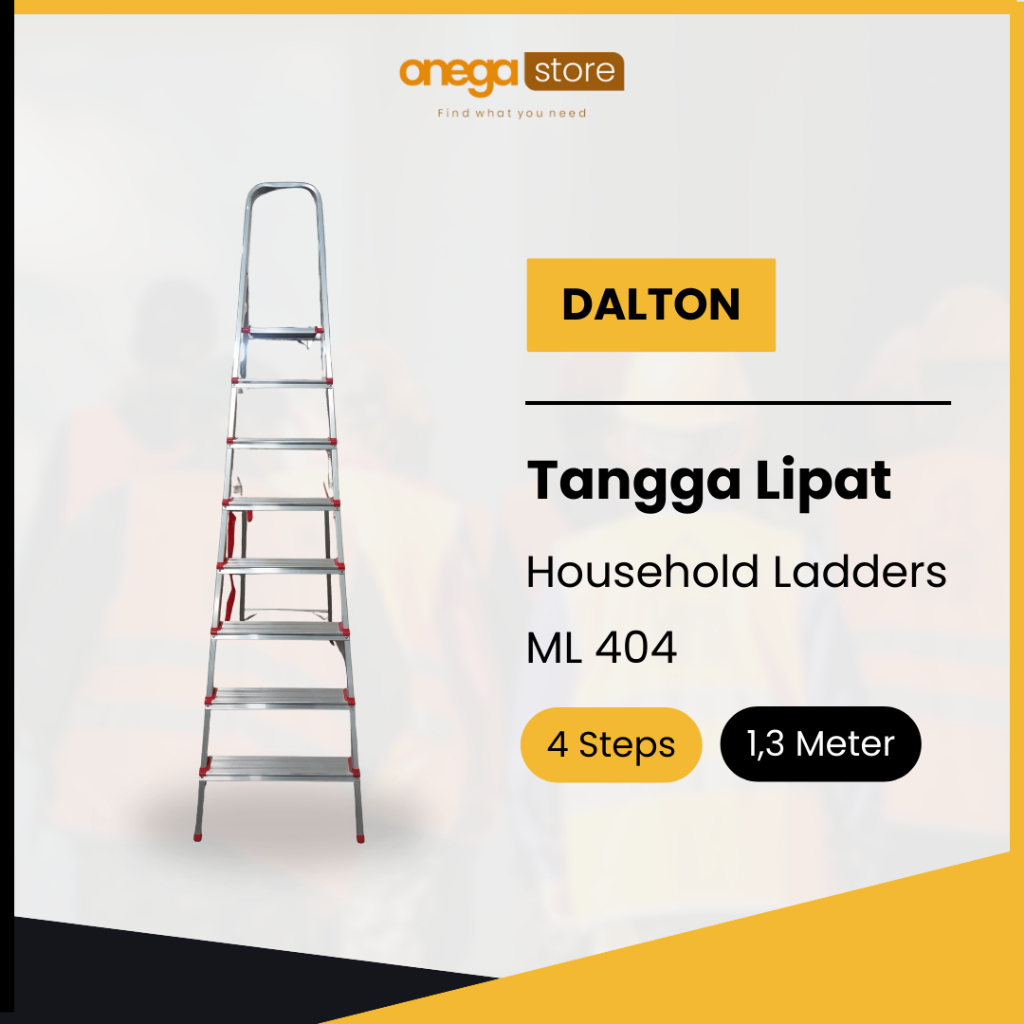 Product image Dalton Tangga Lipat Household Ladders 4 Steps, 5 Steps, 6 Steps, 8 Steps, 10 Steps 4 Steps / 1.3 Meter