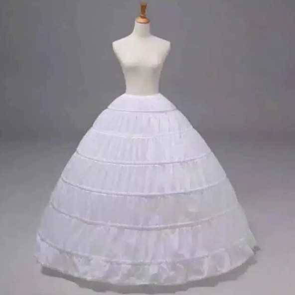 Jual PETTICOAT PETIKUT PETIKOT WEDDING DRESS 6 RING PENGEMBANG GAUN ...