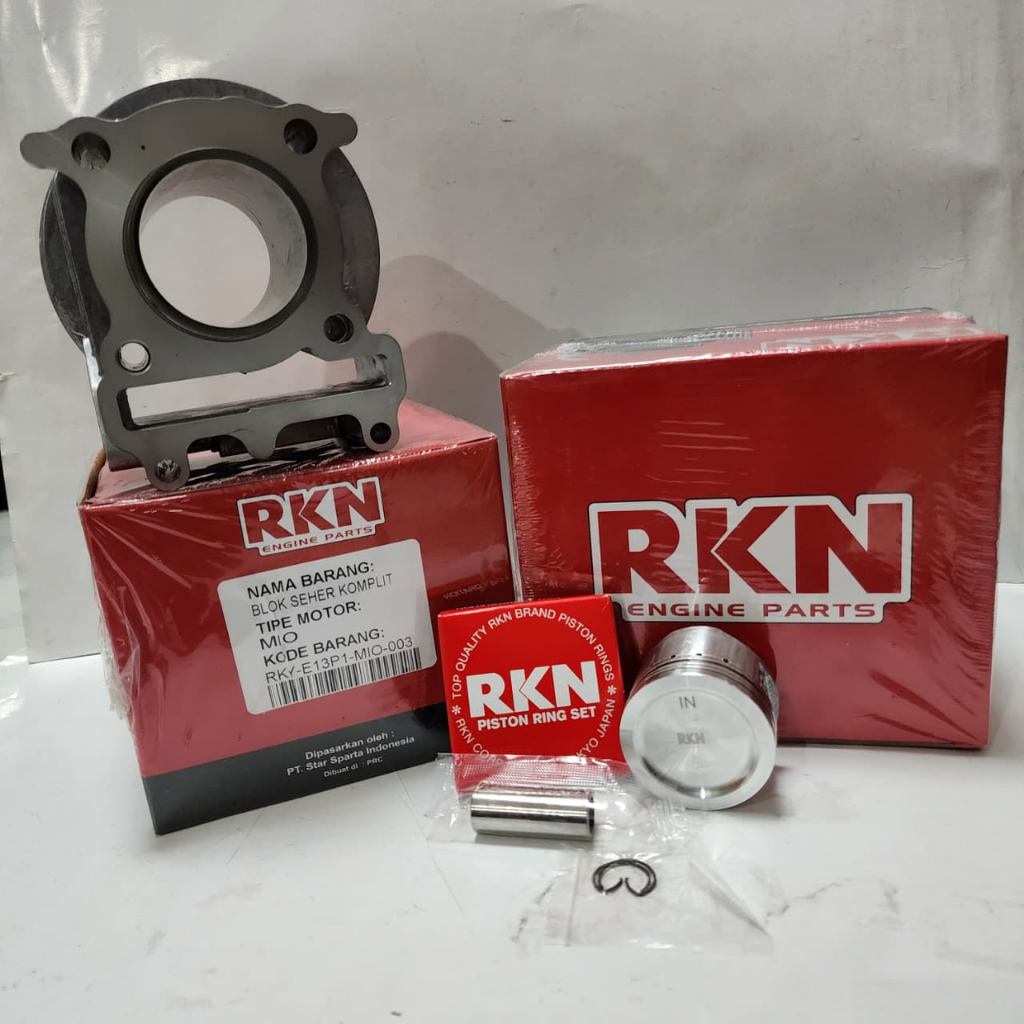 Jual Cylinder Blok Assy SET MIO Merk RKN (sudah termasuk piston, ring ...
