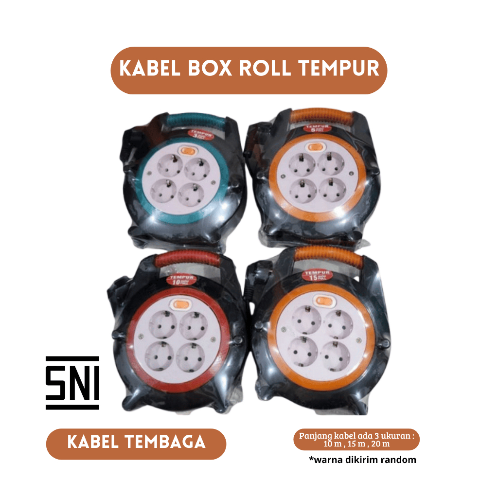 Jual Roll Kabel Box Kabel 5m 10m 15m Colokan Listrik Stop Kontak ...