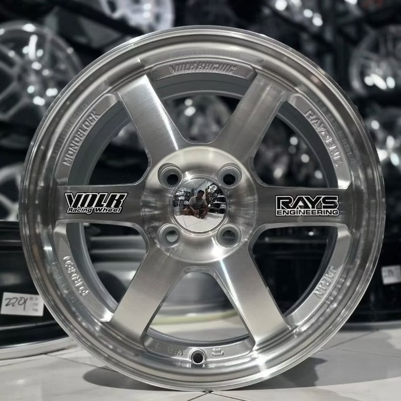 Jual velg racing TE37 OG R15 LEBAR 6,5 ET 42 velg racing ring 15 velg ...