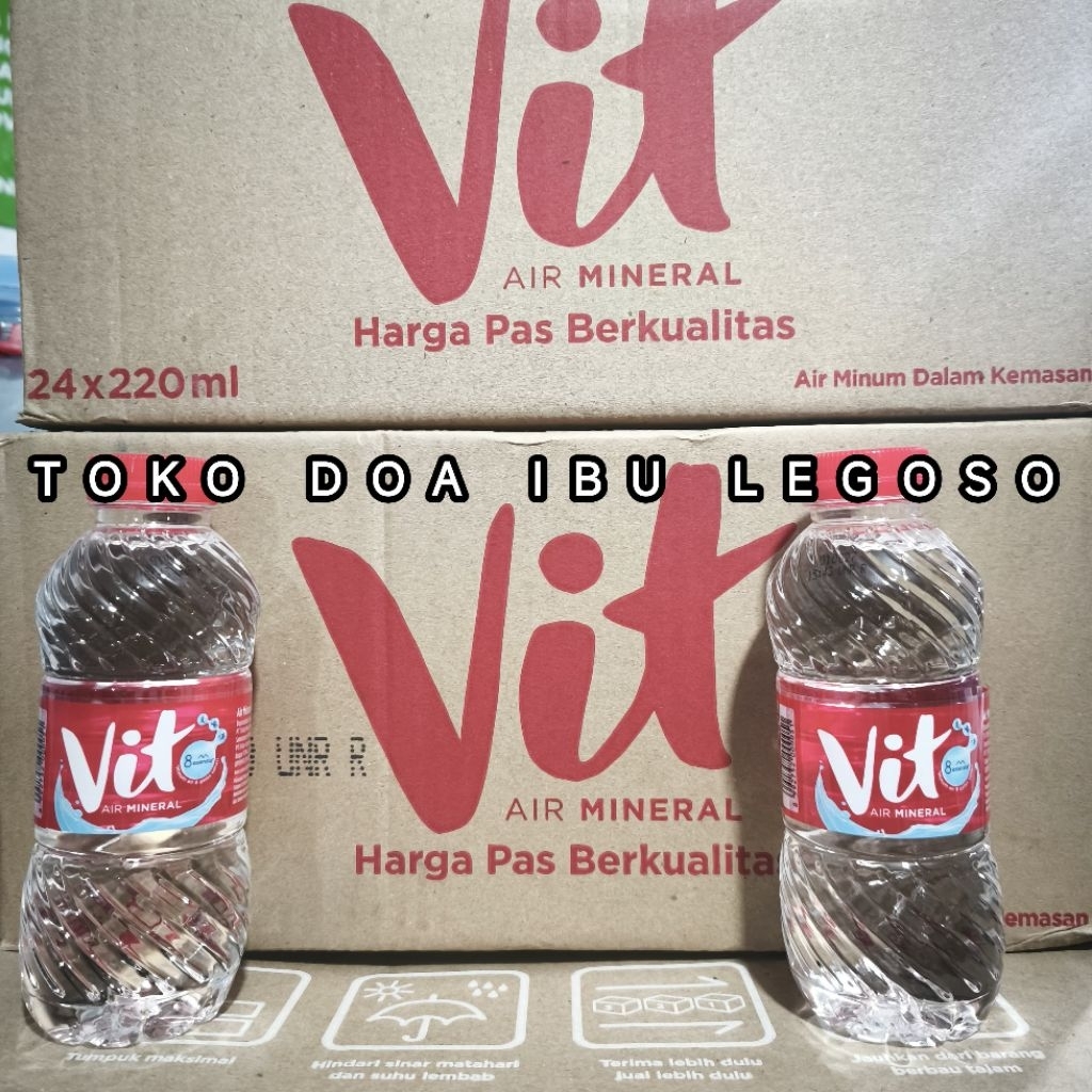 Jual VIT BOTOL 220ML x 24 (khusus instan)/ VIT BOTOL MINI / VIT BOTOL ...
