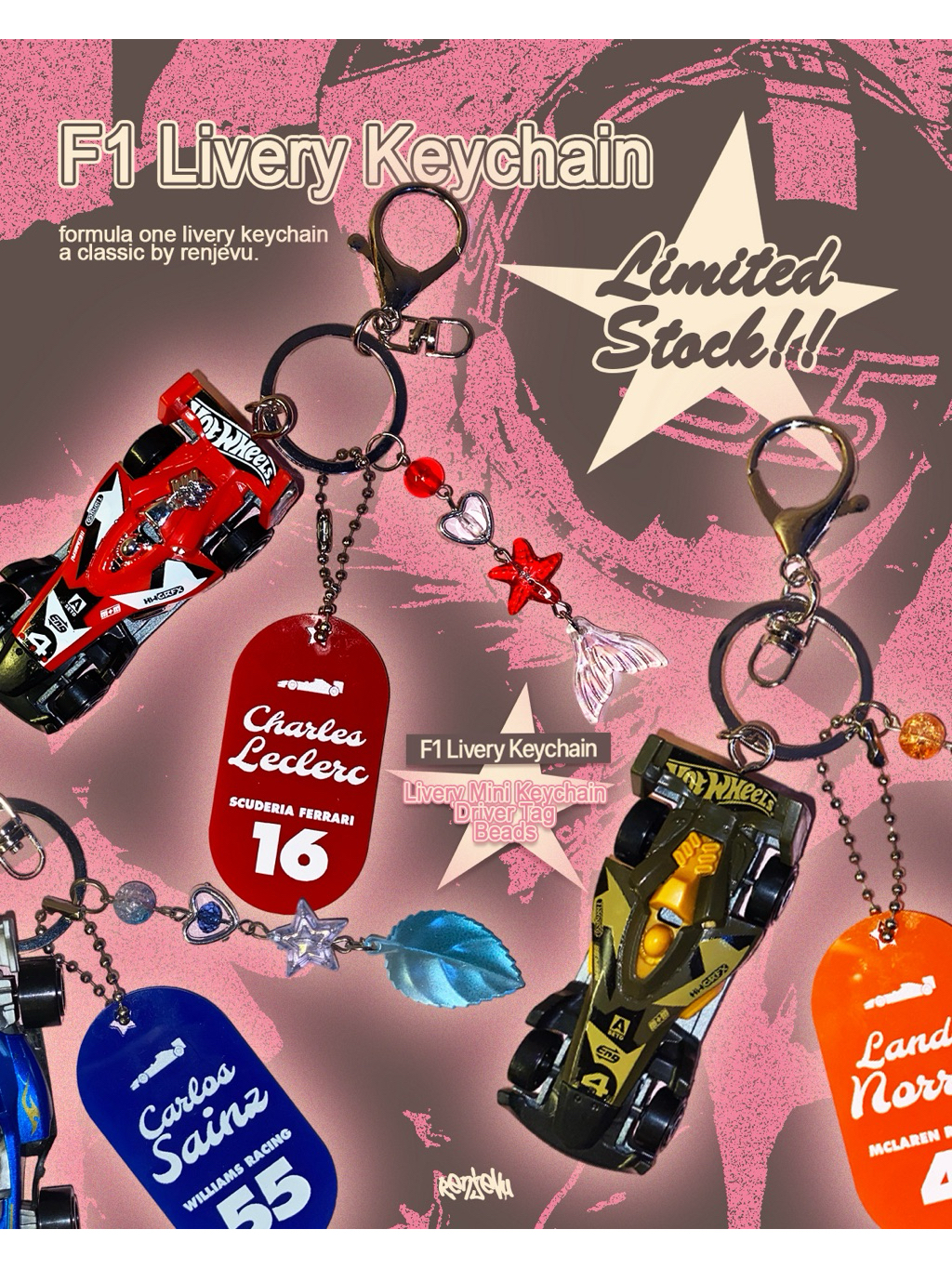 Jual F1 Livery Keychain Set by Renjevu | Shopee Indonesia