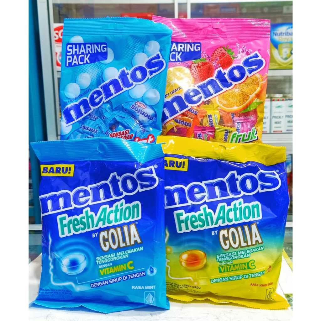 Jual PERMEN MENTOS 𝟏 𝐁𝐔𝐍𝐆𝐊𝐔𝐒 𝐈𝐒𝐈 𝟒𝟎 𝐁𝐔𝐓𝐈𝐑 - Permen Rasa Mint dan Buah ...