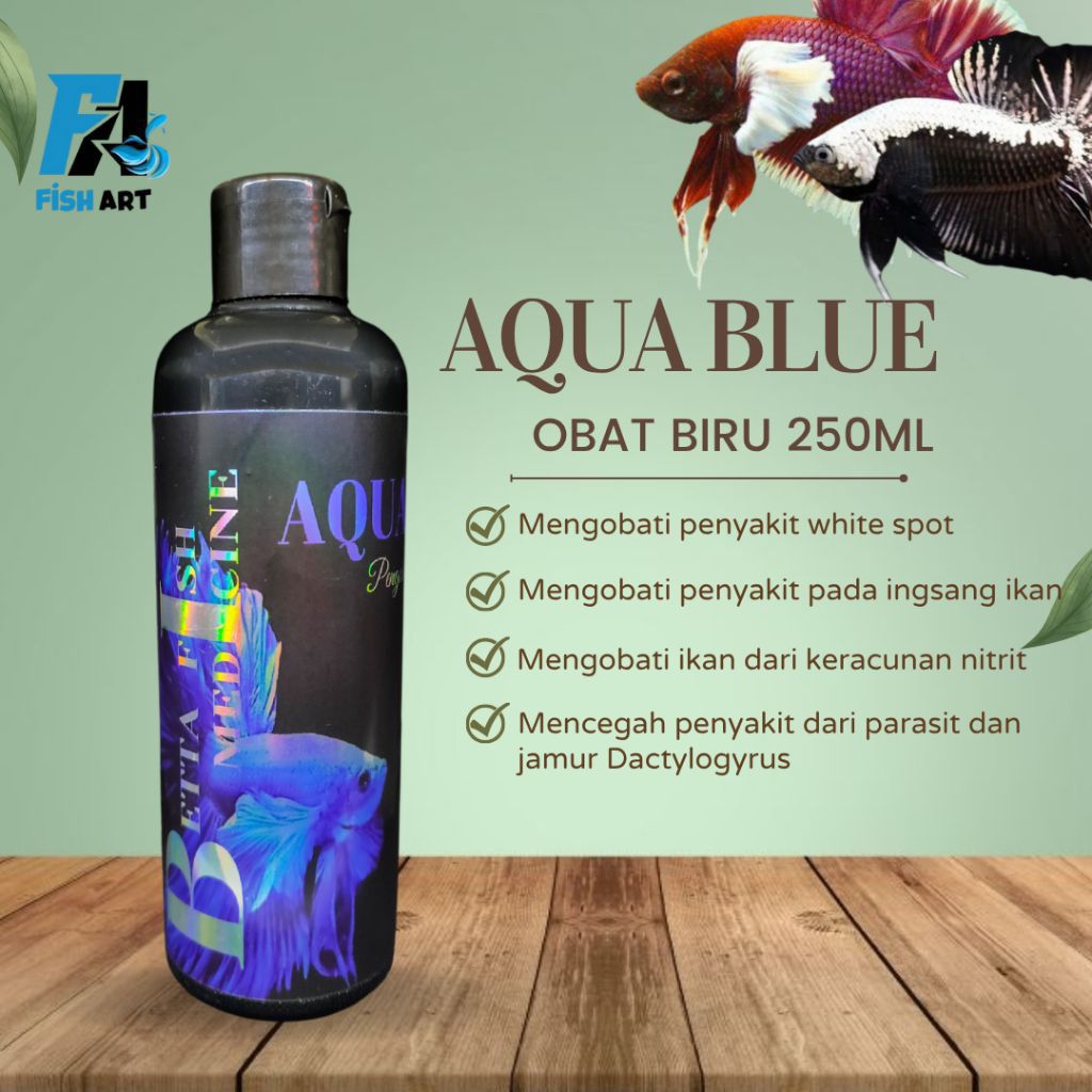 Jual OBAT BIRU IKAN CUPANG | AQUA BLUE 250ml | Shopee Indonesia